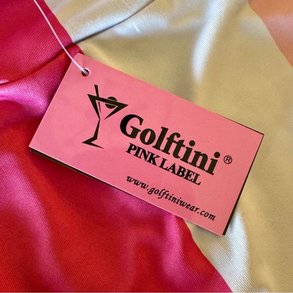 NWT striped Golftini Connection pull-on golf skort M - Picture 4 of 11